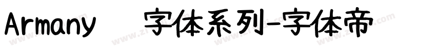 Armany   字体系列字体转换